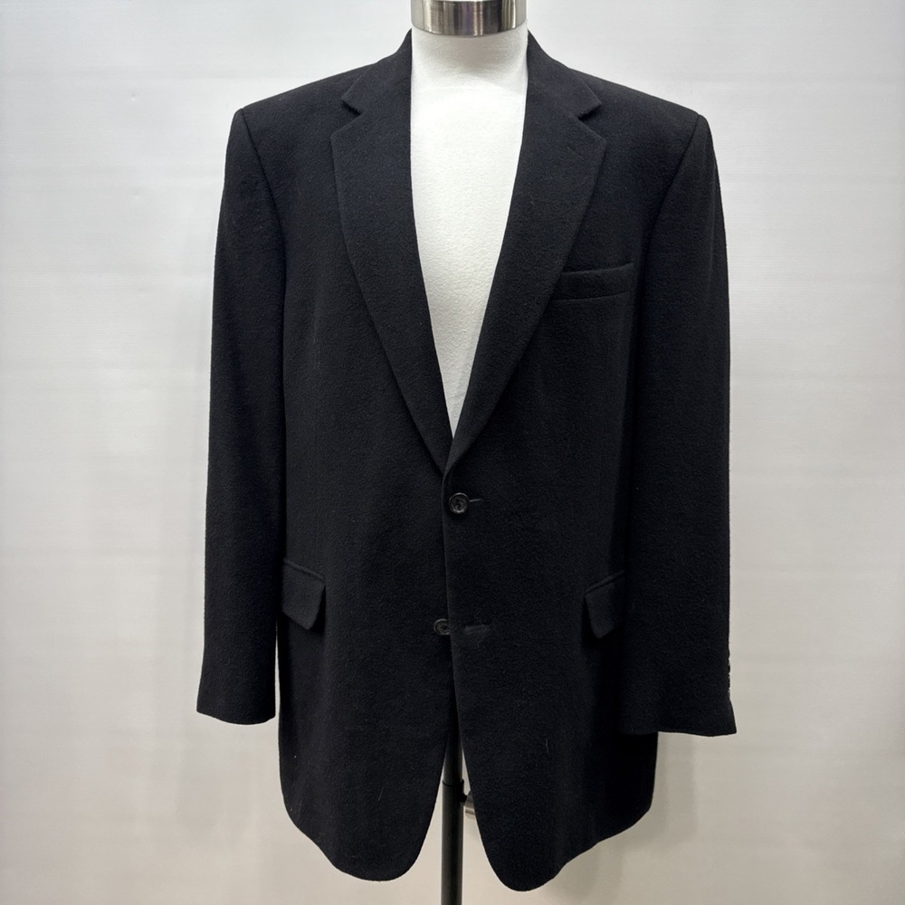 JOS. A. BANK~MINT!!~GORDON BLACK 100% CAMEL HAIR SPORTS JACKET BLAZER MEN'S 44L